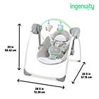 Alternate image 2 for Ingenuity&trade; Fanciful Forest Comfort 2 Go Portable Swing in Grey