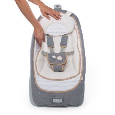 Ingenuity&trade; Boutique Teddy Convertible Rocker in Grey. View a larger version of this product image.