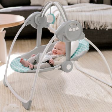 Ity by Ingenuity&trade; Swingity Swing&trade; Portable Baby Swing Goji&trade; in Blue. View a larger version of this product image.