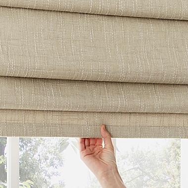 Sun Zero&reg; Pryer Textured Total Blackout 64-Inch Cordless Roman Shade Collection. View a larger version of this product image.