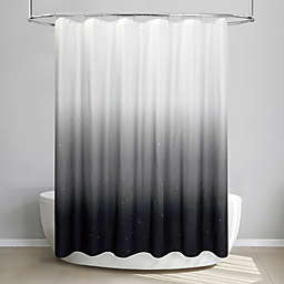 Allure Home Creations 70-Inch x 72-Inch Ombre Sparkle Shower Curtain in Grey