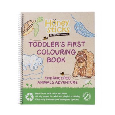 Honeysticks Toddler&#39;s First Coloring Book Endangered Species Adventure