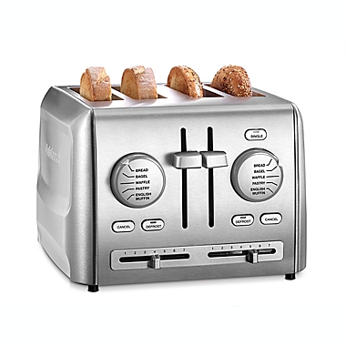 Cuisinart&reg; 4-Slice Metal Toaster in Stainless Steel. View a larger version of this product image.
