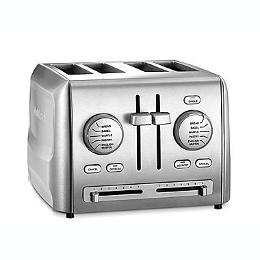Cuisinart&reg; 4-Slice Metal Toaster in Stainless Steel. View a larger version of this product image.