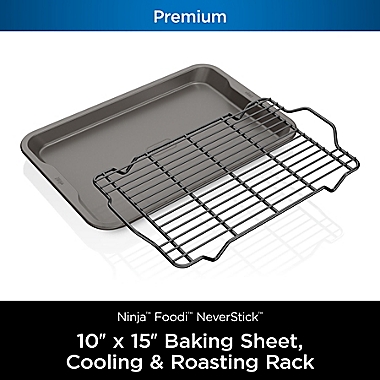 Ninja&trade; Foodi&trade; NeverStick&trade; 2-Piece Baking Sheet &amp; Rack Set. View a larger version of this product image.