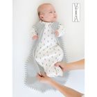 Alternate image 2 for SwaddleDesigns&reg; zzZipMe&reg; Size 12-18M Cotton Sleep Sack in Grey