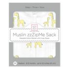Alternate image 6 for SwaddleDesigns&reg; zzZipMe&reg; Size 6-12M Giraffes Muslin Sleep Sack in Yellow