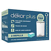 D?kor&reg; Plus Hands-Free Biodegradable Diaper Pail Refills (2-Pack)