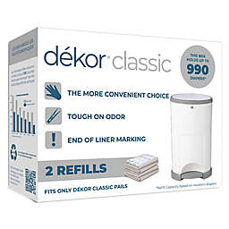 D?kor® Classic Hands-Free Diaper Pail Refills (2-Pack)