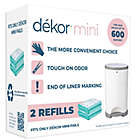 Alternate image 0 for Dékor&reg; Mini Hands-Free Diaper Pail Refills (2-Pack)