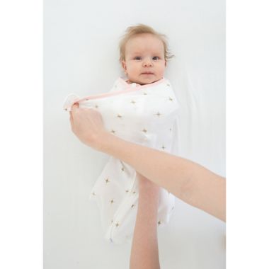 Swaddle Designs Size 0-3M Floral Arms Up Half-Length Sleeves Omni Swaddle Sack in Pink. View a larger version of this product image.