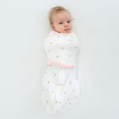 Swaddle Designs Size 0-3M Floral Arms Up Half-Length Sleeves Omni Swaddle Sack in Pink. View a larger version of this product image.