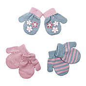 NYGB&trade; Size 12-24M 6-Piece Floral Mitten Set in Storm