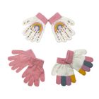 Alternate image 0 for NYGB&trade; Size 2T- 4T 3-Pack Rainbow Hearts Gloves in Ivory