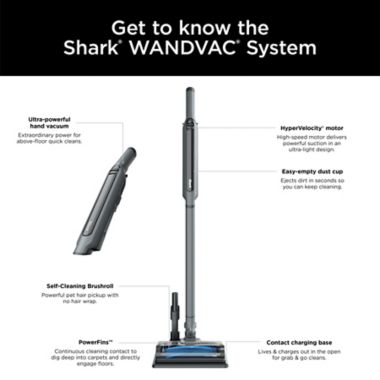 Shark&reg; WANDVAC&reg; System Pet Cordless Vacuum in Steel Grey. View a larger version of this product image.