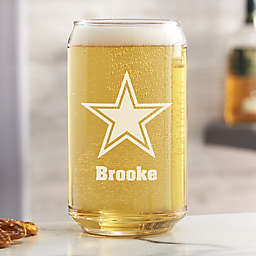 NFL Dallas Cowboys Personalized 16 oz. Beer Can Glass