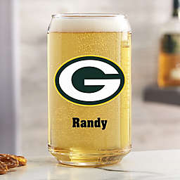NFL Green Bay Packers Personalized Printed 16 oz. Beer Can Glass
