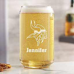 NFL Minnesota Vikings Personalized 16 oz. Beer Can Glass