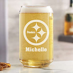 NFL Pittsburgh Steelers Personalized 16 oz. Beer Can Glass