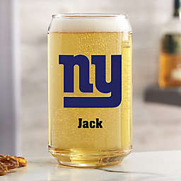 NFL New York Giants Personalized Printed 16 oz. Beer Can Glass
