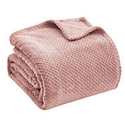 Thesis Full/Queen Plush Textured Blanket in Blush
