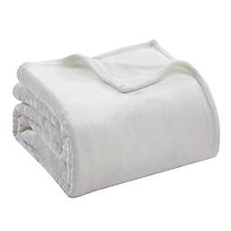 Thesis Plush 90-Inch x 108-Inch Solid Throw Blanket in Ivory