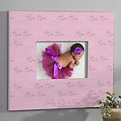 Modern Baby Girl Personalized 5-Inch x 7-Inch Horizontal Wall Frame
