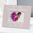 Alternate image 0 for Simple and Sweet Baby Girl Personalized 4-Inch x 6-Inch Horizontal Picture Frame