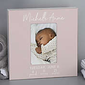 Simple and Sweet Baby Girl Personalized 4-Inch x 6-Inch Vertical Box Frame