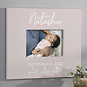 Simple and Sweet Baby Girl Personalized 5-Inch x 7-Inch Horizontal Wall Frame