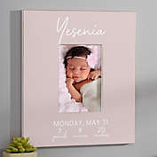 Simple and Sweet Baby Girl Personalized 5-Inch x 7-inch Vertical Wall Frame