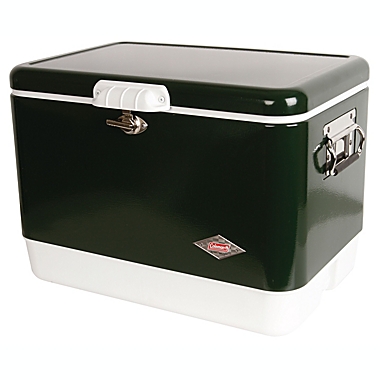 Coleman&reg; Vintage 54 qt. Steel Belted Cooler Chest in Green. View a larger version of this product image.
