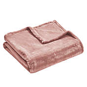Thesis Oversized 50-Inch x 70-Inch Solid Velvet Throw Blanket in Blush