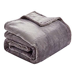 Thesis 90-Inch Square Ultra-Plush Solid Throw Blanket in Grey