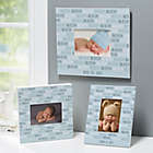 Alternate image 1 for Modern Baby Boy Personalized 5-Inch x 7-Inch Vertical Wall Frame