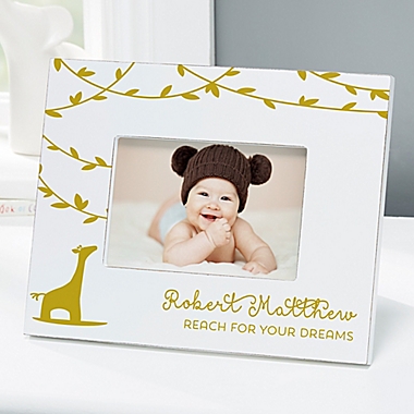 Baby Zoo Animal Personalized 4-Inch x 6-Inch Tabletop Picture Frame. View a larger version of this product image.
