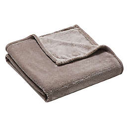 Thesis Oversized 50-Inch x 70-Inch Micro Textured Throw Blanket in Stone
