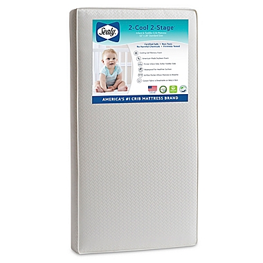 Sealy&reg; Select 2-Cool 2-Stage Crib Mattress in Natural. View a larger version of this product image.