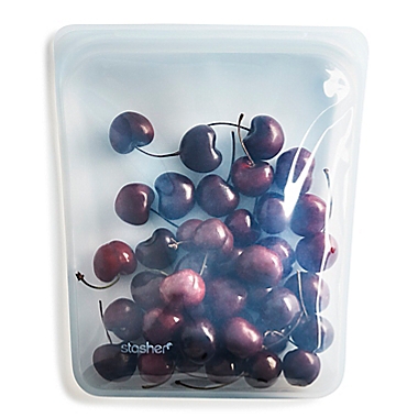 Stasher Half-Gallon Silicone Reusable Clear Food Storage Bag. View a larger version of this product image.