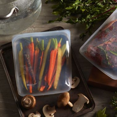 Stasher Half-Gallon Silicone Reusable Clear Food Storage Bag. View a larger version of this product image.