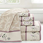 Alternate image 1 for MP&reg; Serene Cotton Jacquard 6pcs Towel Set Purple