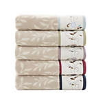 Alternate image 5 for MP&reg; Serene Cotton Jacquard 6pcs Towel Set Purple