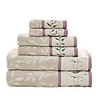 Alternate image 0 for MP&reg; Serene Cotton Jacquard 6pcs Towel Set Purple