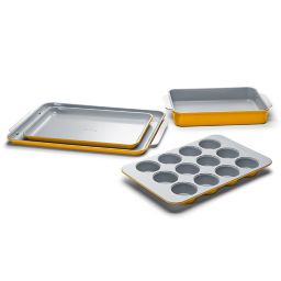 Caraway® Ceramic Nonstick 5-Piece Bakeware Set in Marigold