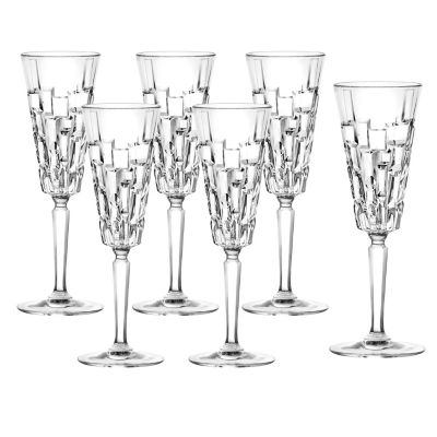 Lorren Home Trends Etna Marylin Flute Goblets Set Of 6 Bed Bath Beyond