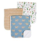 Copper Pearl&trade; 3-Pack Peanut Multicolor Premium Burp Cloths