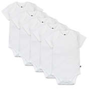 Honest&reg; Size 12M 5-Pack Short Sleeve Bodysuits in White