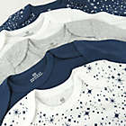 Alternate image 3 for Honest&reg; Size 0-3M 5-Pack Twinkle Star Long Sleeve Bodysuits in Navy/Multi