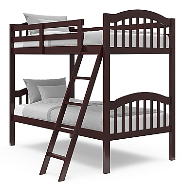 Storkcraft Long Horn Twin Bunk Bed in Espresso. View a larger version of this product image.