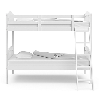 Storkcraft&trade; Long Horn Twin Bunk Bed in White. View a larger version of this product image.